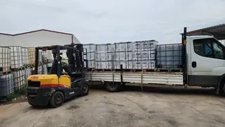 IBC tank yüklemesi